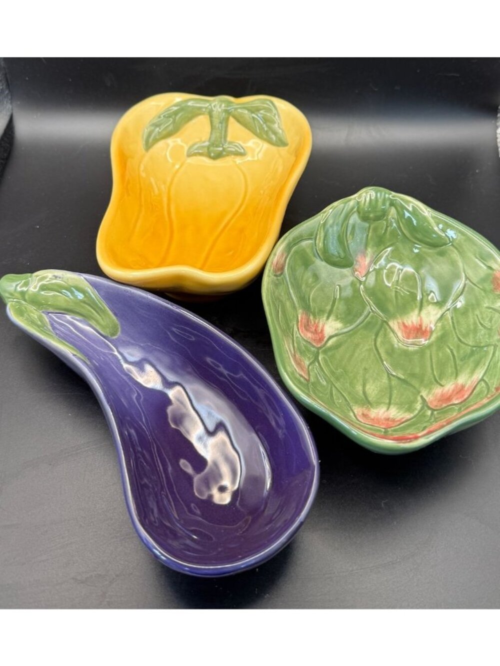 Williams Sonoma Jardin Potager Vegetable Dish Set Eggplant Pepper Artichoke